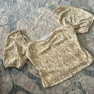 Abercrombie &Fitch yellow blouse